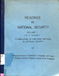 Readings in national security. Vol I