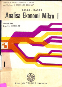 DASAR-DASAR ANALISA EKONOMI MIKRO I