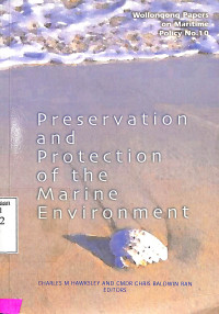 Preservation and protection of the marine environment