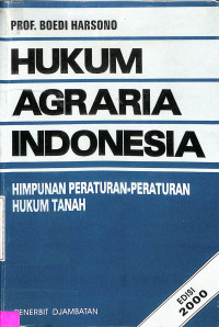 HUKUM AGRARIA INDONESIA