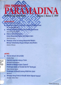 Jurnal Pemikiran Islam Paramadina : Vol I, No. 2, 1999