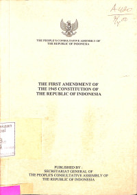 The First Amendement of the 1945 Constitution of the RI