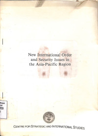 New International Order and Security Issues in the Asia-Pacific Region