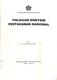 Tinjauan Doktrin Pertahanan Nasional