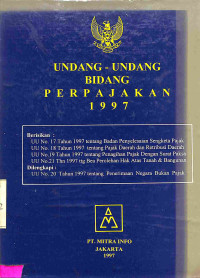 UU BIDANG PERPAJAKAN 1997