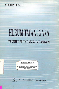 HUKUM TATA NEGARA TEKNIK PERUNDANG-UNDANG