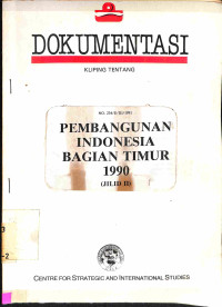 PEMBANGUNAN INDONESIA BAGIAN TIMUR 1990 (JILID II)