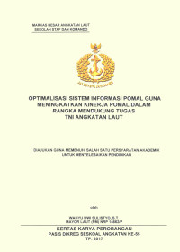 Optimalisasi sistem informasi pomal guna meningkatkan kinerja pomal dalam rangka mendukung tugas TNI AL