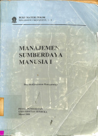 Buku materi pokok manajemen sumberdaya manusia I