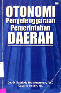 Otonomi Penyelenggaraan Pemerintahan Daerah