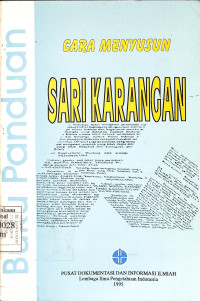 Buku Panduan Cara Menyusun Sari Karangan