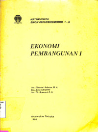 ekonomi pembangunan I