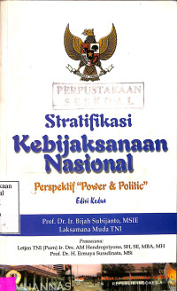 Stratifikasi Kebijaksanaan Nasional