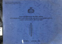 Daftar Rekanan Mampu (DRM) TNI Angkatan Laut Wilayah Jakarta dan Sekitarnya Tahun Anggaran 2002 dan 2003