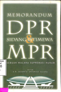 MEMORANDUM DPR DAN SI MPR