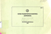 SISTEM TRANSPORTASI NASIONAL (SISTRANAS)