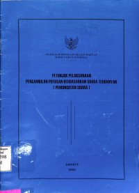 Petunjuk Pelaksanaan Pengambilan Putusan Berdasarkan Suara Terbanyak (Pemungutan Suara)