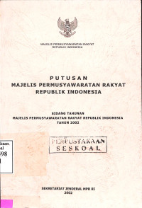 PUTUSAN  MPR RI