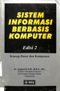 Sistem Informasi Berbasis Komputer Konsep Dasar Dan Komponen