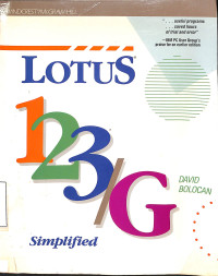 Lotus 1 2 3/G  Simplified