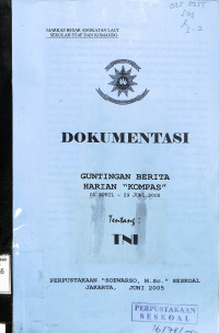 Dokumentasi Guntingan Berita Harian Kompas 01 April - 29 Juni 2005