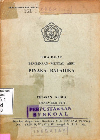 Pola Dasar Pembinaan Mental ABRI Pinaka Baladika