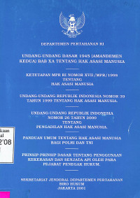 UUD 1945 (Amandemen Kedua) Bab XA Tentang Hak Asasi Manusia