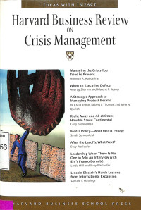 Harvard Business Review on Crisis Management