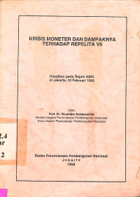 Krisis Moneter dan Dampaknya terhadap Repelita VII