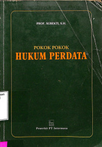 POKOK-POKOK HUKUM PERDATA