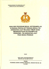 Analisis program bekal keterampilan di badan penyalur tenaga kerja TNI Angkatan Laut wilayah timur guna meningkatkan keterampilan personel TNI Angkatan Laut pada masa pensiun