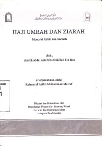 Haji Umrah Dan Ziarah