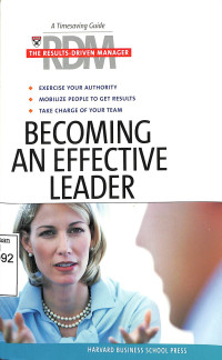 BECOMING AN EFFECTIVE LEADER