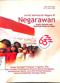 Jurnal Sekretariat Negara RI Negarawan No. 09 Agustus 2008