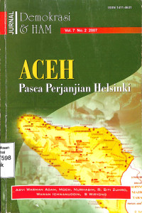 Jurnal Demokrasi & HAM. ACEH Pasca Perjanjian Helsinki