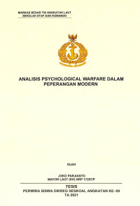 Analisis psychological warfare dalam peperangan modern