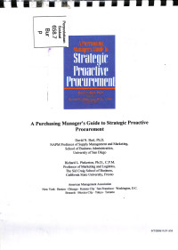 A Purchasing Manager's Guide To Strategic Proactive Procurement