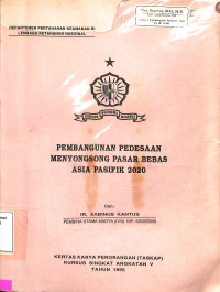 pembangunan pendesaan menyongsong pasar bebas asia pasitif 2020