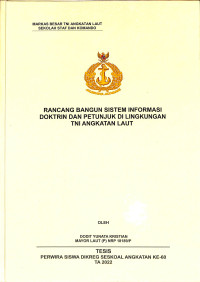 Rancang Bangun Sistem Informasi Doktrin dan Petunjuk di Lingkungan TNI Angkatan Laut