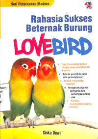 Rahasia Sukses Beternak Burung Lovebird