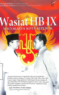 Wasiat HB IX (Hamengku Buwono IX) Yogyakarta Kota Republik