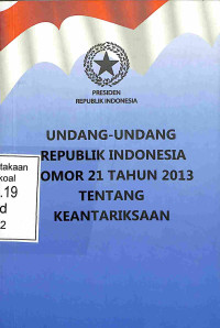 Undang-undang Republik Indonesia No.21 th 2013 tentang keantariksaan