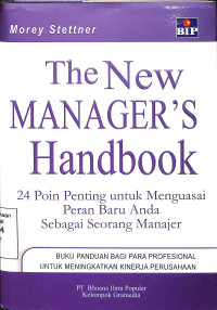 THE NEW MANAGER'S HANDBOOK