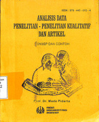 ANALISIS DATA PENELITIAN-PENELITIAN KUALITATIF DAN ARTIKEL