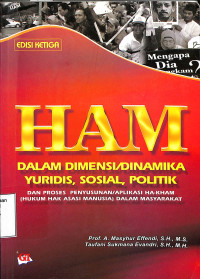 Ham Dalam Dimensi/ Dinamika Yuridis, Sosial Politik