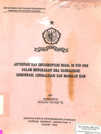 Antisipasi dan Implementasi Pasal 33 UUD 1945 Dalam Menghadapi era globalisasi,demokrasi,liberalisasi