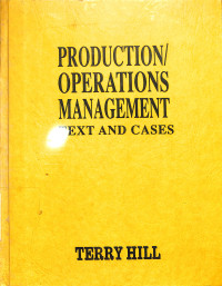 PRODUCTION OPERATIONS MANAGEMENT TEXT AND CASES