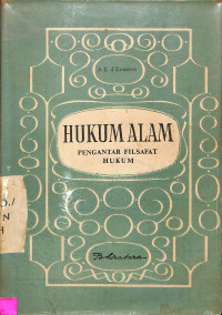 Hukum alam: pengantar filsafat hukum