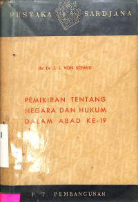 pemikiran tentang negara dan hukum dalam abad ke-19