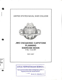 JMO CNC&S/NSC CAPSTONE PLANNING EXERCISE BOOK